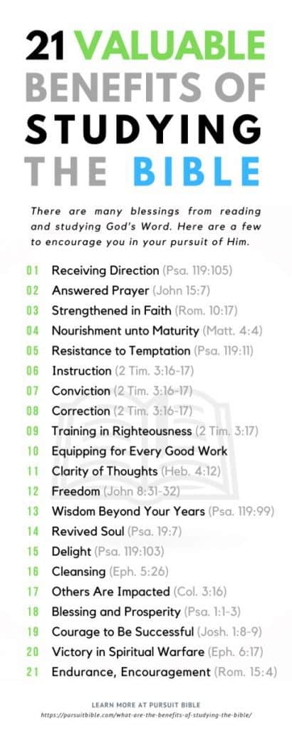 Benefits of Studying the Bible